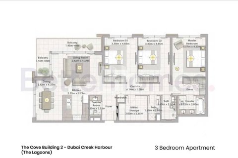 Apartment in Dubai Creek Harbour (The Lagoons), Dubai 3 bedrooms, 162 sq.m. № 21119 - photo 11