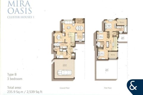 Купить виллу в Mira Oasis, Рим, Дубай: 3 спальни, 236м², № 75836 - фото 15