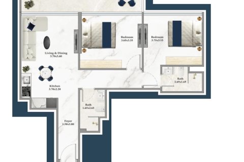 Купить квартиру в Dubai Silicon Oasis, Дубай: 2 спальни, 76м², № 17343 - фото 14