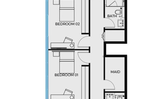 Купить квартиру в Дубае: 3 спальни, 154.74м², № 17337 - фото 18