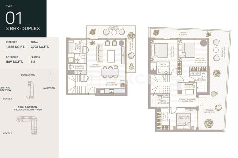 منزل ذو طابقين في دبي 2 غرف نوم, 170 م² رقم 90066 - صورة 22