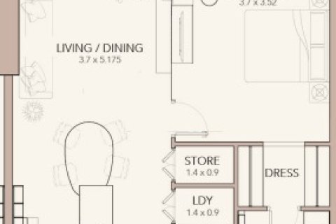 Apartment in Jumeirah Village Circle, Dubai 1 bedroom, 75.3 sq.m. № 3647 - photo 14