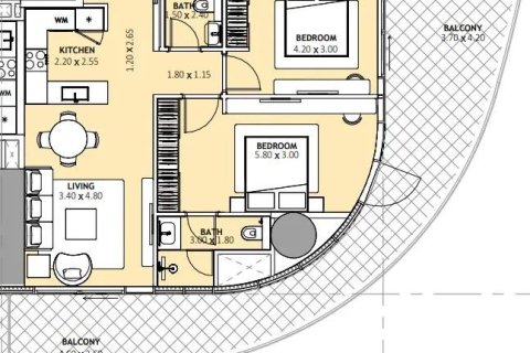 Appartement à Dubai, 2 chambres, 117 m², № 54787 - photo 20