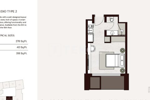 Apartamento en Jumeirah Village Circle, Dubai, 2 dormitorios, 108 m², № 92218 - foto 19