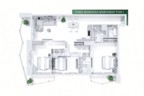 Apartment in Jumeirah Lake Towers, Dubai 3 bedrooms, 141 sq.m. № 104780 - photo 7