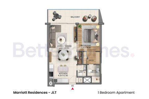 Apartment in Jumeirah Lake Towers, Dubai 1 bedroom, 82 sq.m. № 21820 - photo 20
