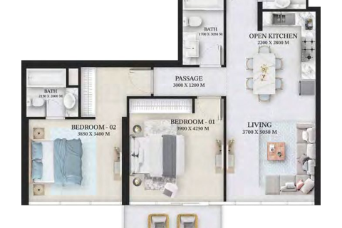 Apartamento en Dubai, 1 dormitorio, № 92503 - foto 10