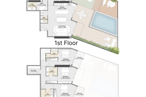 Apartment in Dubai 1 bedroom, 74 sq.m. № 92501 - photo 9