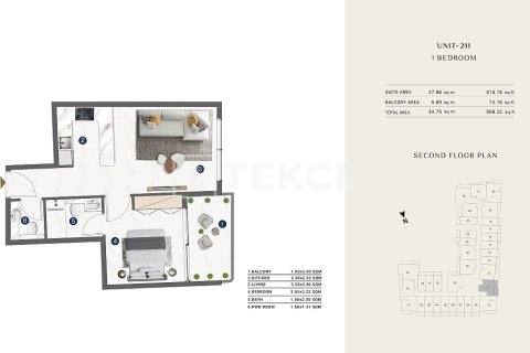 Apartment in Al Wasl, Dubai 2 bedrooms, 77 sq.m. № 103190 - photo 8