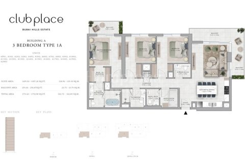 شقة في Maple at Dubai Hills Estate, دبي هيلز استيت, دبي 3 غرف نوم, 162.84966870 م² رقم 12769 - صورة 8