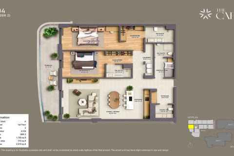 Apartment in Al Barari, Dubai 1 bedroom, 109 sq.m. № 103450 - photo 5