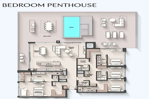 Apartment in Dubai 1 bedroom, 74 sq.m. № 103449 - photo 14