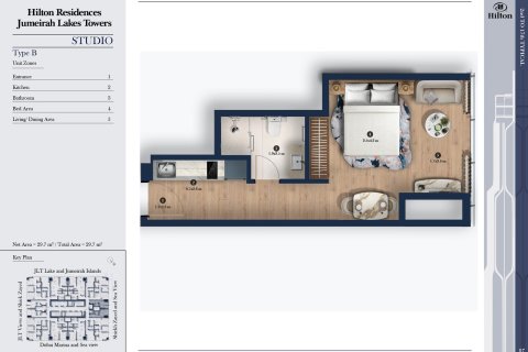 Apartment in Dubai studio, 31 sq.m. № 103447 - photo 6