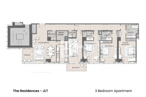 Apartamento en Jumeirah Lake Towers, Dubai, 3 dormitorios, 268 m², № 21744 - foto 27