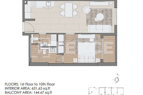 Apartment in Jumeirah Village Circle, Dubai 2 bedrooms, 107 sq.m. № 101186 - photo 12