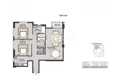 Apartment in Jumeirah Village Circle, Dubai 2 bedrooms, 106 sq.m. № 101187 - photo 2