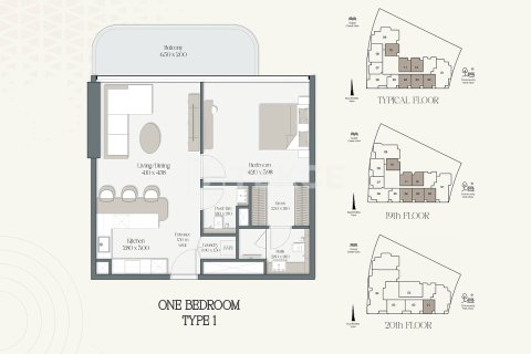 شقة في دبي 1غرف نوم, 83 م² رقم 97462 - صورة 18