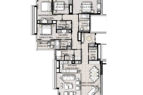 Appartement à Dubai Marina, Dubai, 1 chambre, № 92672 - photo 10