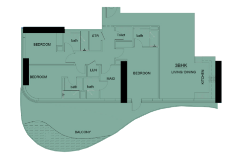 Apartamento en Jumeirah Village Triangle, Dubai, 1 dormitorio, № 92678 - foto 8