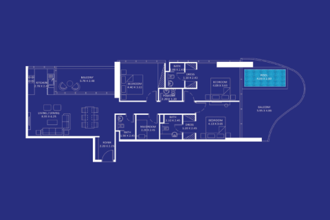 Appartement à Maritime City, Dubai, studio, № 92679 - photo 9
