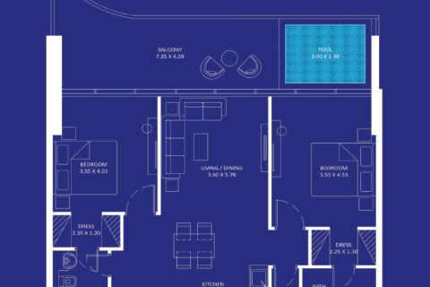 Appartement à Maritime City, Dubai, studio, № 92679 - photo 8