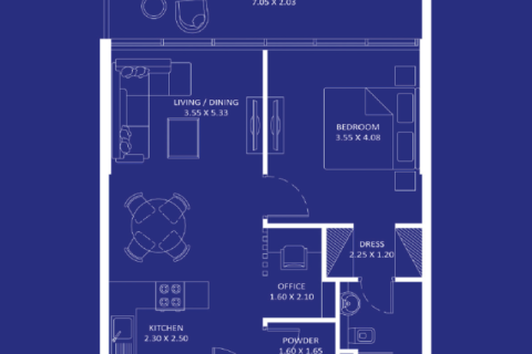 Appartement à Maritime City, Dubai, studio, № 92679 - photo 6