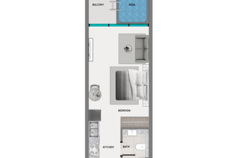 Apartamento en Dubai, estudio, 39 m², № 92681 - foto 4