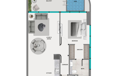 Apartamento en Dubai, estudio, 39 m², № 92681 - foto 5