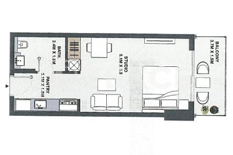 Купить квартиру в Джумейра Вилладж Серкл, Дубай: 1 спальня, 60м², № 9717 - фото 12