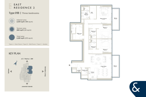 Apartamento en Jumeirah Islands, Dubai, 2 dormitorios, 265 m², № 98268 - foto 10
