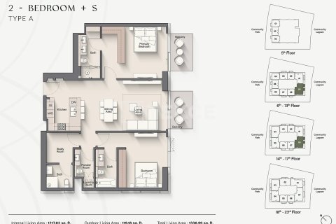 Appartement à Meydan, Dubai, 2 chambres, 120 m², № 50243 - photo 19