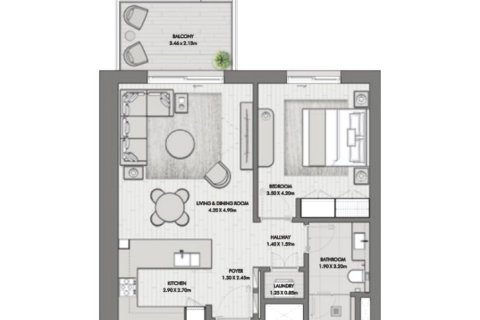 Apartment in Madinat Jumeirah Living, Umm Suqeim, Dubai 1 bedroom, 73 sq.m. № 103733 - photo 11