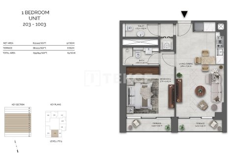 Apartment in Dubai 2 bedrooms, 72 sq.m. № 123327 - photo 21