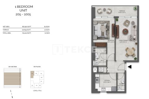 Apartment in Dubai 2 bedrooms, 72 sq.m. № 123327 - photo 24