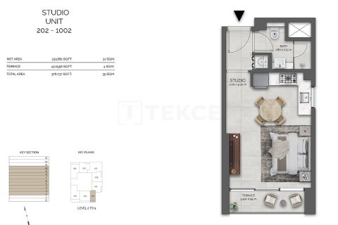 Apartment in Dubai 2 bedrooms, 72 sq.m. № 123327 - photo 20