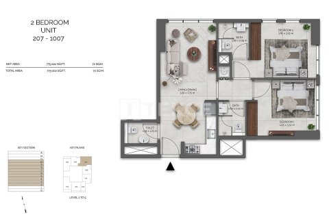 Apartment in Dubai 2 bedrooms, 72 sq.m. № 123327 - photo 25