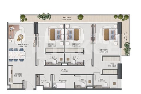 Купить квартиру в Джумейра Вилладж Серкл, Дубай: 3 спальни, 144м², № 8597 - фото 18