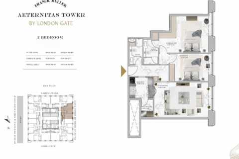 Apartment in Dubai Marina, Dubai 2 bedrooms, 100 sq.m. № 97199 - photo 23