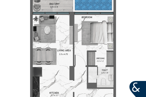 Apartment in Discovery Gardens, Dubai 1 bedroom, 77 sq.m. № 88459 - photo 8