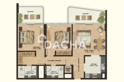 Apartamento en Sobha Hartland, Mohammed Bin Rashid City, Dubai, 2 dormitorios, 118 m², № 104960 - foto 10