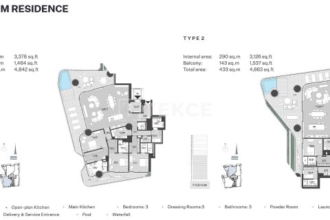 Apartment in Business Bay, Dubai 4 bedrooms, 525 sq.m. № 84538 - photo 30