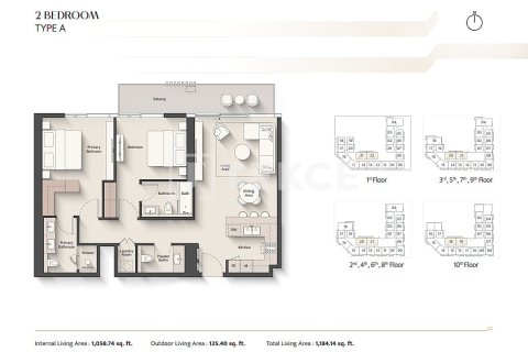 شقة في Meydan, دبي 2 غرف نوم, 110 م² رقم 124828 - صورة 22