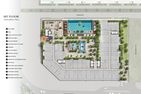 شقة في Meydan, دبي 2 غرف نوم, 110 م² رقم 124828 - صورة 16