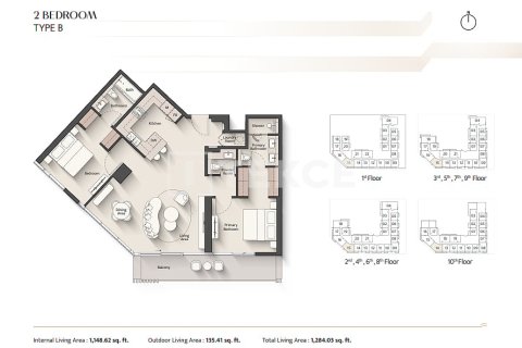 شقة في Meydan, دبي 2 غرف نوم, 110 م² رقم 124828 - صورة 21