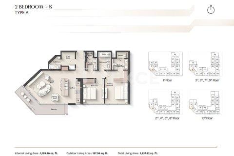 شقة في Meydan, دبي 2 غرف نوم, 110 م² رقم 124828 - صورة 20