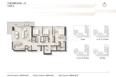 شقة في Meydan, دبي 2 غرف نوم, 110 م² رقم 124828 - صورة 19