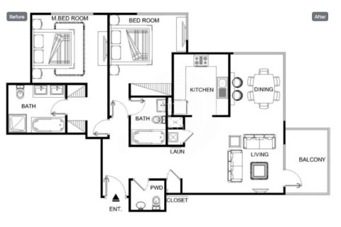Appartement à Downtown Dubai (Downtown Burj Dubai), Dubai, 2 chambres, 114.32085762 m², № 63518 - photo 16