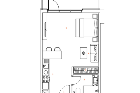 Apartamento en Jumeirah Village Circle, Dubai, estudio, 48 m², № 92516 - foto 8