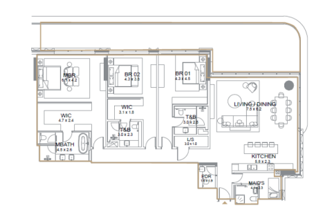 Apartamento en Palm Jumeirah, Dubai, 1 dormitorio, 161 m², № 92525 - foto 6