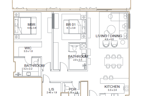 Apartamento en Palm Jumeirah, Dubai, 1 dormitorio, 161 m², № 92525 - foto 5